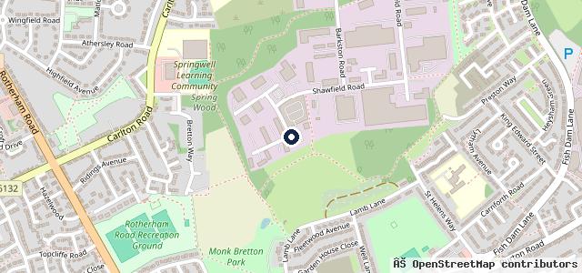 Map showing the location of Motus Commercials Barnsley - DAF