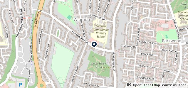 Map showing the location of Fairview MOT Centre