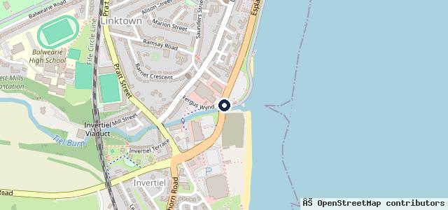 Map showing the location of Fife Mitsubishi & EV Centre Kirkcaldy