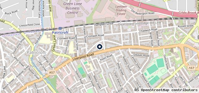 Map showing the location of Eccles MOT Station