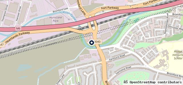 Map showing the location of Fort Used Car Centre