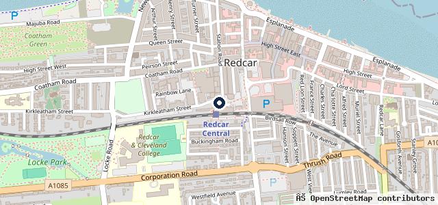Map showing the location of The Garage