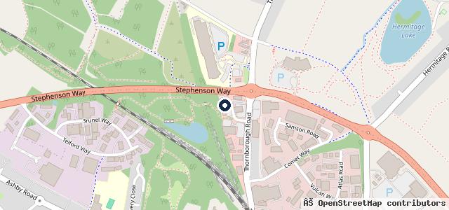 Map showing the location of Formula One Autocentres - Coalville