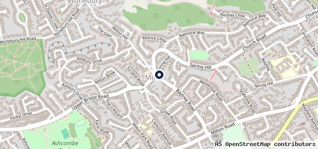 Map showing the location of Baytree Road Garage