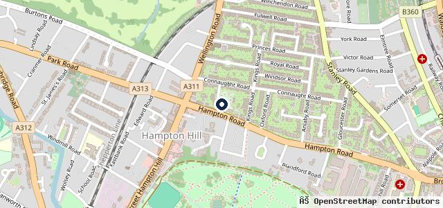 Map showing the location of G.P. Motors Tedd