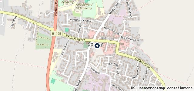 Map showing the location of Spilsby Autocentre LTD