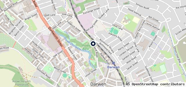 Map showing the location of Greens MOT Centre