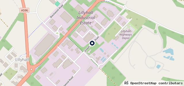 Map showing the location of Car Vault Lillyhall