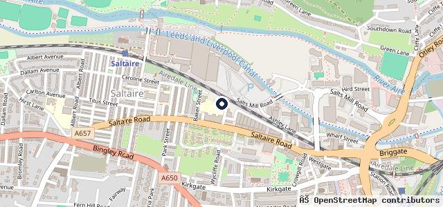 Map showing the location of Shipley Tyre and MOT Services Ltd