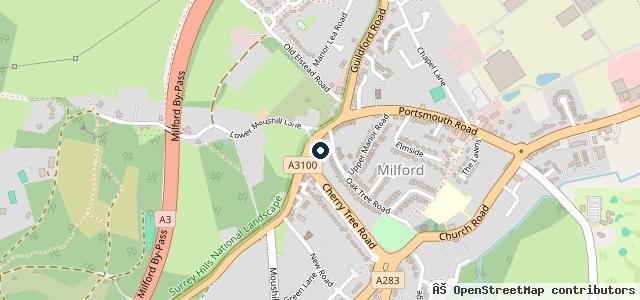 Map showing the location of Guildford Mazda