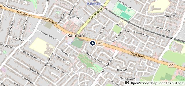 Map showing the location of JCB Renault Medway