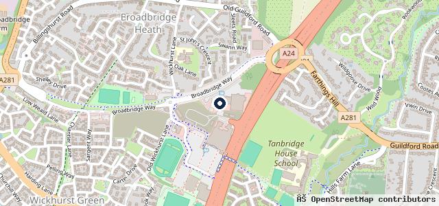 Map showing the location of Halfords Autocentre