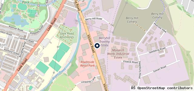 Map showing the location of Halfords Autocentre