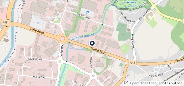 Map showing the location of Halfords Autocentre Swansea (Samlet Rd)