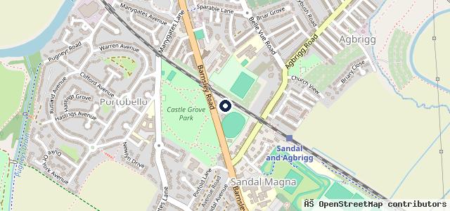 Map showing the location of Riverside Volvo Wakefield