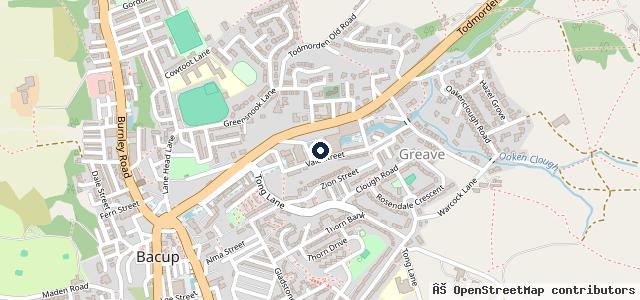 Map showing the location of Fletchers garage