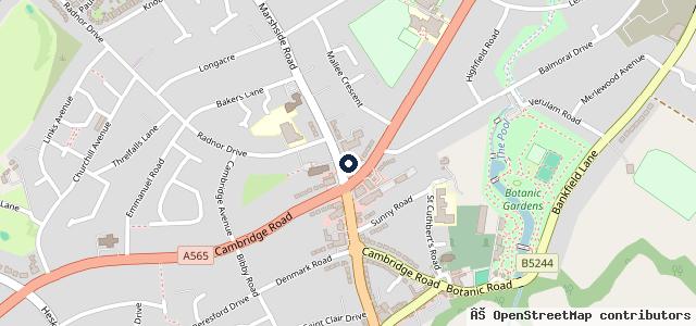 Map showing the location of Highroad The Car Shop
