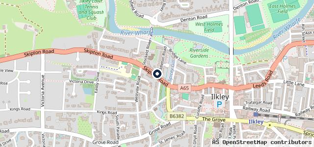Map showing the location of Ilkley Motor Company