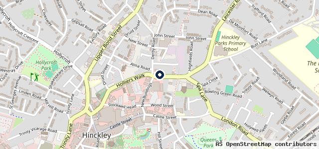 Map showing the location of ETB Autocentres - Tyres & MOT - Hinckley