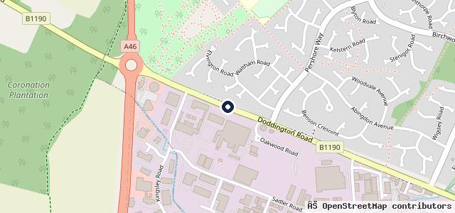 Map showing the location of JCT600 Audi Lincoln