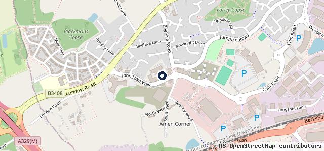 Map showing the location of Jemca Toyota Bracknell