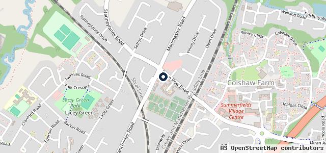 Map showing the location of Halliwell Jones Wilmslow BMW