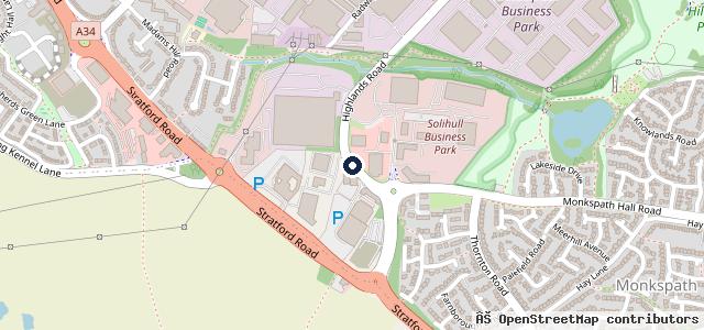 Map showing the location of Johnsons Select Used Cars Solihull
