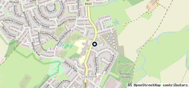 Map showing the location of Knowehead Garage