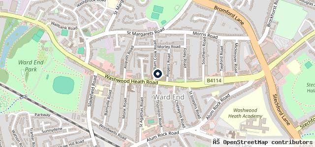 Map showing the location of Midland Tyre Point 24HR MOBILE CALL OUT SERVICE