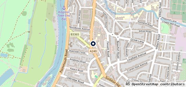 Map showing the location of London & Surrey Cars Ltd