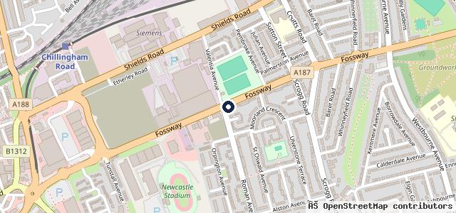 Map showing the location of Motability Scheme at Lookers Volkswagen Van Centre Newcastle