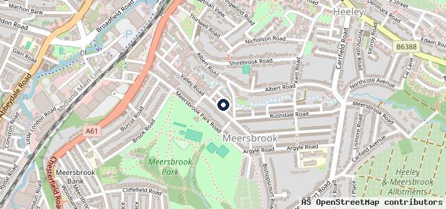 Map showing the location of Valley Road MOT & Service Centre