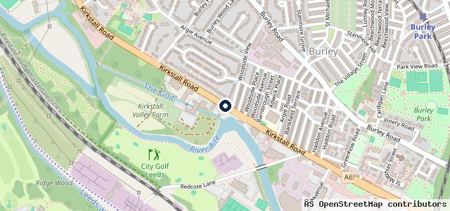 Map showing the location of Mobile Rubber Solutions Tyre Fitting And Repair 24/7 Leeds & Yorkshire Area 24/7 Emergency Call Outs