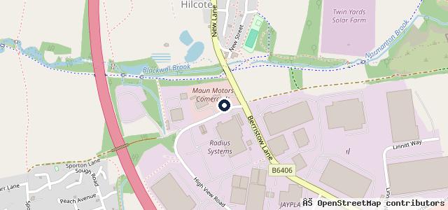 Map showing the location of Guest Truck and Van
