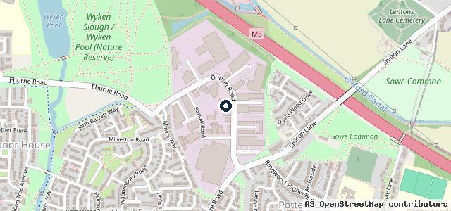 Map showing the location of RMS Auto Centre