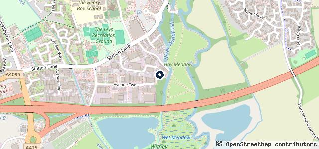 Map showing the location of The Witney Motor Company Ltd
