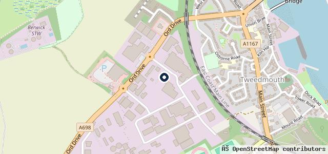 Map showing the location of Tweedmouth Service Station Ltd Mitsubishi, Isuzu & Subaru