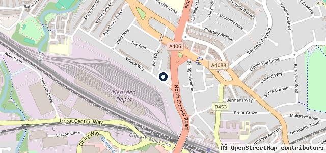 Map showing the location of Neasden Car Care Ltd