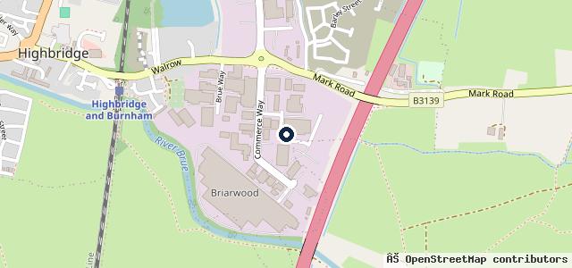 Map showing the location of New Road Motorcycles
