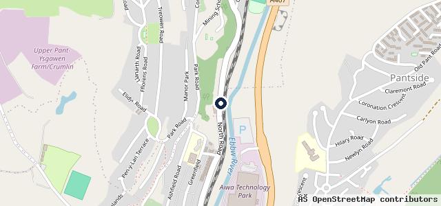 Map showing the location of Newtons Travel Scout Service Station