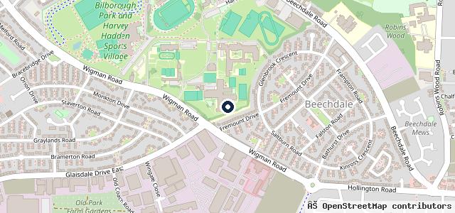 Map showing the location of Nottingham City Council
