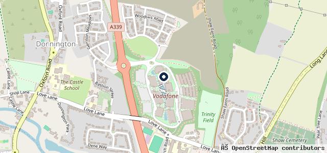 Map showing the location of Marshall Volkswagen Newbury