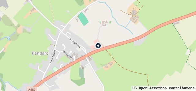 Map showing the location of OC Davies Cardigan (MG, Honda, Renault & Dacia)