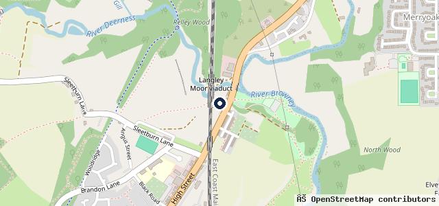 Map showing the location of Osborne Garage
