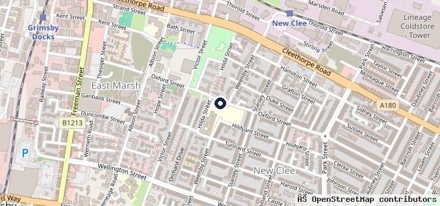 Map showing the location of Oxford Street Motors
