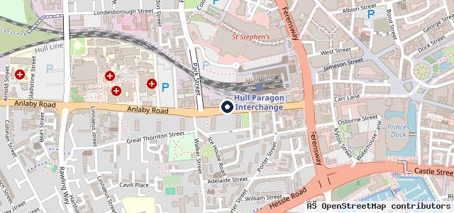 Map showing the location of Paragon Car Services Ltd