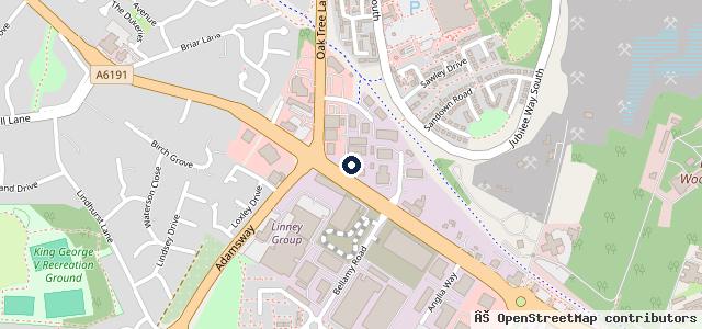 Map showing the location of Daves Independent Mot Test Centre | Mansfield