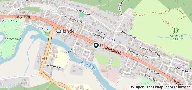 Map showing the location of PFK Callander Ltd