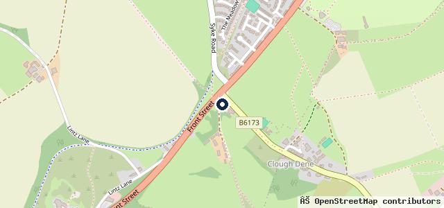 Map showing the location of Pickering Nook MOT Centre