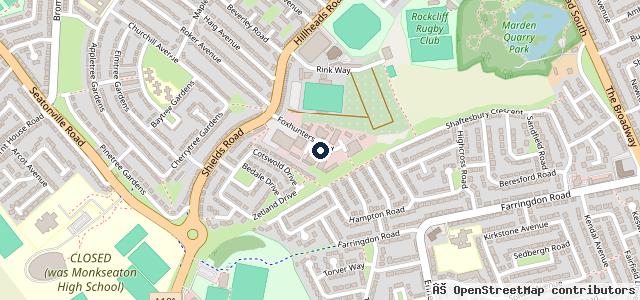 Map showing the location of Cavey's Patch